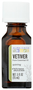 Aura Cacia, Pure Essential Oil Vetiver, 1 Each, 0.5 Oz Aura Cacia, Pure Essential Oil Vetiver, 1 Each, 0.5 Oz