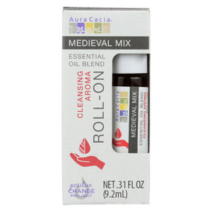 Aura Cacia, Roll-on Essential Oil Medieval, Case Of 4, .31 Oz Aura Cacia, Roll-on Essential Oil Medieval, Case Of 4, .31 Oz