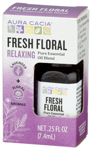 Aura Cacia, Fresh Floral Essential Oil, Case Of 1, 0.25 Oz Aura Cacia, Fresh Floral Essential Oil, Case Of 1, 0.25 Oz