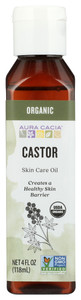 Aura Cacia, Skin Care Oil, Organic Castor Oil, 1 Each, 4 Oz Aura Cacia, Skin Care Oil, Organic Castor Oil, 1 Each, 4 Oz