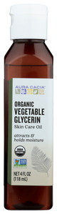 Aura Cacia, Skin Care Oil, Organic Vegetable Glycerin Oil, 1 Each, 4 Oz Aura Cacia, Skin Care Oil, Organic Vegetable Glycerin Oil, 1 Each, 4 Oz