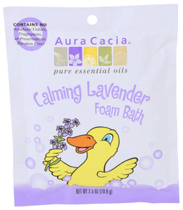 Aura Cacia, Calming Aromatherapy Foam Bath For Kids, Duck Packet, Case Of 6, 2.5 Oz Aura Cacia, Calming Aromatherapy Foam Bath For Kids, Duck Packet, Case Of 6, 2.5 Oz