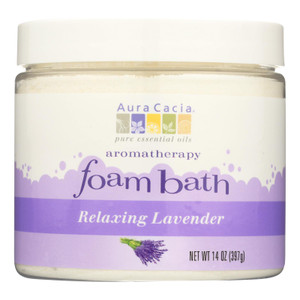 Aura Cacia, Foam Bath, Relaxing Lavender, 1 Each, 14 Oz Aura Cacia, Foam Bath, Relaxing Lavender, 1 Each, 14 Oz