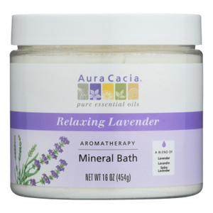 Aura Cacia, Aromatherapy Mineral Bath, Lavender Harvest, 1 Each, 16 Oz Aura Cacia, Aromatherapy Mineral Bath, Lavender Harvest, 1 Each, 16 Oz