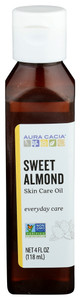 Aura Cacia, Sweet Almond Natural Skin Care Oil, 1 Each, 4 Oz Aura Cacia, Sweet Almond Natural Skin Care Oil, 1 Each, 4 Oz