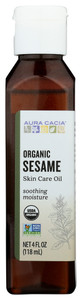 Aura Cacia, Organic Aromatherapy Sesame Oil, 1 Each, 4 Oz Aura Cacia, Organic Aromatherapy Sesame Oil, 1 Each, 4 Oz