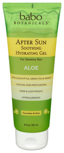 Babo Botanicals, After Sun Soothing Hydration Gel, 1 Each, 8 Oz Babo Botanicals, After Sun Soothing Hydration Gel, 1 Each, 8 Oz