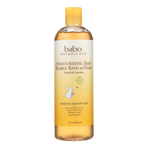 Babo Botanicals, Moisturizing Baby Bubble Bath And Wash , 1 Each, 15 Oz Babo Botanicals, Moisturizing Baby Bubble Bath And Wash , 1 Each, 15 Oz