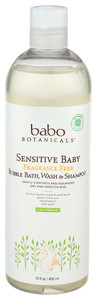 Babo Botanicals, Sensitive Baby Bubble Bath Wash And Shampoo, 1 Each, 15 Oz Babo Botanicals, Sensitive Baby Bubble Bath Wash And Shampoo, 1 Each, 15 Oz