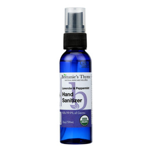 Brittanie`s Thyme, Organic Hand Sanitizer Lavender, 1 Each, 2 Oz Brittanie`s Thyme, Organic Hand Sanitizer Lavender, 1 Each, 2 Oz