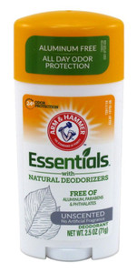 Arm & Hammer Deodorant 2.5Oz Essentials Unscented Arm & Hammer Deodorant 2.5Oz Essentials Unscented