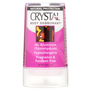 Crystal, Unscented Mineral Deodorant Travel Stick, 1 Each, 1.5 Oz Crystal, Unscented Mineral Deodorant Travel Stick, 1 Each, 1.5 Oz