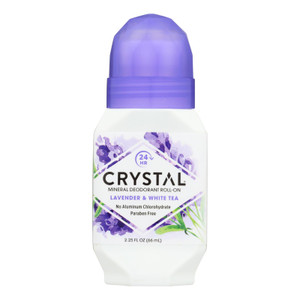 Crystal, Deodorant, Mineral Roll On Deodorant Lavender And White Tea, 1 Each, 2.25 Oz. Crystal, Deodorant, Mineral Roll On Deodorant Lavender And White Tea, 1 Each, 2.25 Oz.
