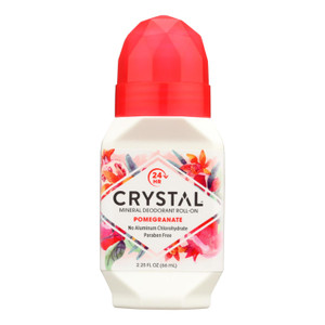 Crystal, Deodorant, Mineral Roll On, Pomegranate, 1 Each, 2.25 Oz Crystal, Deodorant, Mineral Roll On, Pomegranate, 1 Each, 2.25 Oz