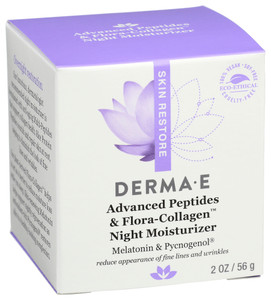 Derma E, Advanced Peptides & Flora-collagen Night Moisturizer, 1 Each, 2 Oz