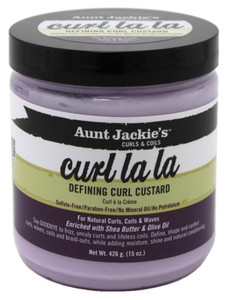 Aunt Jackies Curl La La Defining Curl Custard 15Oz Jar Aunt Jackies Curl La La Defining Curl Custard 15Oz Jar