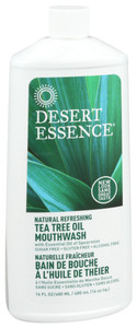 Desert Essence, Natural Refreshing Tea Tree Oil Mouthwash, 1 Each, 16 Fl Oz. Desert Essence, Natural Refreshing Tea Tree Oil Mouthwash, 1 Each, 16 Fl Oz.
