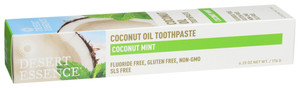 Desert Essence, Coconut Oil Toothpaste Mint, 1 Each, 6.25 Oz Desert Essence, Coconut Oil Toothpaste Mint, 1 Each, 6.25 Oz