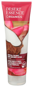 Desert Essence, Hand And Body Lotion Tropical Coconut, 1 Each, 8 Oz Desert Essence, Hand And Body Lotion Tropical Coconut, 1 Each, 8 Oz