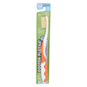 Doctor Plotka's, Mouth Watchers Adult Orange Toothbrush Soft, 1 Each, 1 Ct