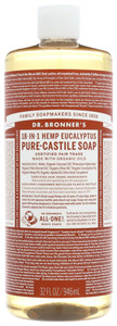 Dr. Bronner's, 18 In 1 Pure Castile Hemp Eucalyptus Soap, 1 Each, 32 Fl Oz Dr. Bronner's, 18 In 1 Pure Castile Hemp Eucalyptus Soap, 1 Each, 32 Fl Oz