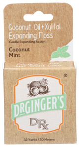 Dr. Ginger's, Coconut Oil And Xylitol Expanding Floss, 1 Each, .35 Oz Dr. Ginger's, Coconut Oil And Xylitol Expanding Floss, 1 Each, .35 Oz
