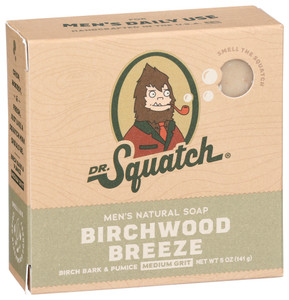 Dr. Squatch, Men's Natural Birchwood Breeze Soap, Case Of 1, 5 Oz Dr. Squatch, Men's Natural Birchwood Breeze Soap, Case Of 1, 5 Oz