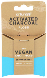 Dr. Tung`s, Activated Charcoal Floss, Case Of 6, 30 Yd Dr. Tung`s, Activated Charcoal Floss, Case Of 6, 30 Yd
