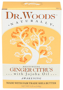 Dr. Woods, Castile Bar Soap Ginger Citrus, 1 Each, 5.25 Oz Dr. Woods, Castile Bar Soap Ginger Citrus, 1 Each, 5.25 Oz