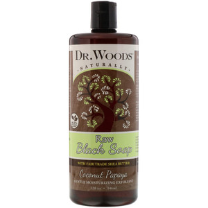 Dr. Woods, Dr Raw Black Soap With Shea Butter Coconut Papaya, 1 Each, 32 Fl Oz Dr. Woods, Dr Raw Black Soap With Shea Butter Coconut Papaya, 1 Each, 32 Fl Oz