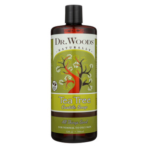 Dr. Woods, Pure Castile Soap Tea Tree, 1 Each, 32 Fl Oz Dr. Woods, Pure Castile Soap Tea Tree, 1 Each, 32 Fl Oz