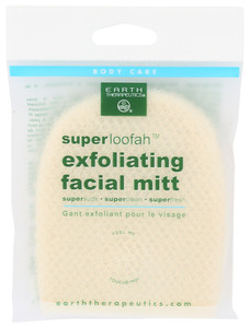 Earth Therapeutics, Super Loofah Exfoliating Facial Mitt, 1 Each, 1 Ct Earth Therapeutics, Super Loofah Exfoliating Facial Mitt, 1 Each, 1 Ct