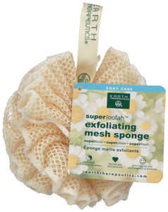 Earth Therapeutics, Superloofah Exfoliating Mesh Sponge, 1 Ct Earth Therapeutics, Superloofah Exfoliating Mesh Sponge, 1 Ct