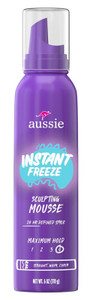 Aussie Instant Freeze Mousse Sculpting Maximum Hold 6Oz Aussie Instant Freeze Mousse Sculpting Maximum Hold 6Oz