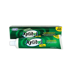 Epic Dental, Xylitol Toothpaste With Fluoride Spearmint, 1 Each, 4.9 Oz Epic Dental, Xylitol Toothpaste With Fluoride Spearmint, 1 Each, 4.9 Oz
