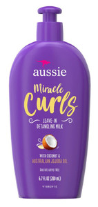 Aussie Miracle Curls Leave-In Detangler Milk 6.7Oz Aussie Miracle Curls Leave-In Detangler Milk 6.7Oz