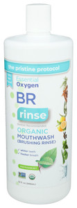 Essential Oxygen, Organic Mouthwash Brushing Rinse Peppermint, 1 Each, 32 Fl Oz