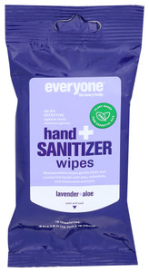 Everyone, Hand Sntzr Wipes Lavender Aloe, Case Of 6, 15 Ct Everyone, Hand Sntzr Wipes Lavender Aloe, Case Of 6, 15 Ct