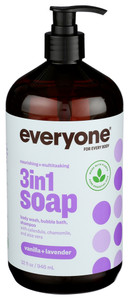 Everyone, Soap Vanilla Lavender, 1 Each, 32 Oz Everyone, Soap Vanilla Lavender, 1 Each, 32 Oz