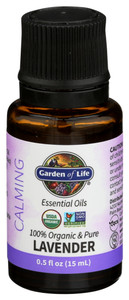 Garden Of Life, Organic Essential Oil Lavender, 1 Each, 0.5 Oz Garden Of Life, Organic Essential Oil Lavender, 1 Each, 0.5 Oz