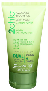 Giovanni, Conditioner 2chic Ultra Moist Conditioner With Avocado And Olive Oil, Case Of 12, 1.5 Oz Giovanni, Conditioner 2chic Ultra Moist Conditioner With Avocado And Olive Oil, Case Of 12, 1.5 Oz