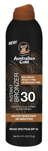 Australian Gold Continuous Spf#30 Spray 6Oz With Bronzer Australian Gold Continuous Spf#30 Spray 6Oz With Bronzer