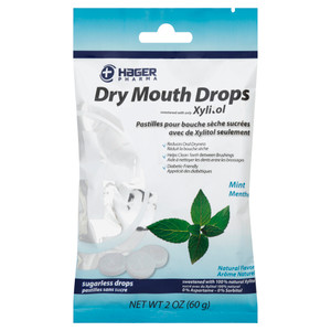 Hager Pharma, Dry Mouth Drops Mint, 1 Each, 2 Oz Hager Pharma, Dry Mouth Drops Mint, 1 Each, 2 Oz