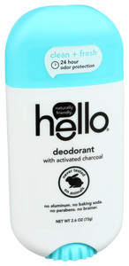 Hello Products, Deodorant Active Charcoal Clnnamon Fresh, 1 Each, 2.6 Oz Hello Products, Deodorant Active Charcoal Clnnamon Fresh, 1 Each, 2.6 Oz