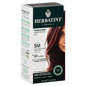 Herbatint, Permanent Haircolor Gel 5m Light Mahogany Chestnut, 1 Each, 4 Oz Herbatint, Permanent Haircolor Gel 5m Light Mahogany Chestnut, 1 Each, 4 Oz