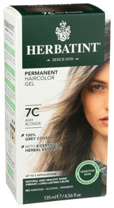 Herbatint, Permanent Haircolor Gel 7c Ash Blonde, 1 Each, 4 Oz Herbatint, Permanent Haircolor Gel 7c Ash Blonde, 1 Each, 4 Oz