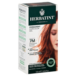 Herbatint, Permanent Haircolor Gel 7m Mahogany Blonde, 1 Each, 4 Oz Herbatint, Permanent Haircolor Gel 7m Mahogany Blonde, 1 Each, 4 Oz
