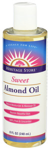 Heritage Store, Sweet Almond Oil, 1 Each, 8 Fl Oz Heritage Store, Sweet Almond Oil, 1 Each, 8 Fl Oz