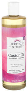 Heritage, Castor Oil Hexane Free, 1 Each, 16 Oz Heritage, Castor Oil Hexane Free, 1 Each, 16 Oz