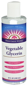 Heritage Store, Vegetable Glycerin, 1 Each, 8 Fl Oz Heritage Store, Vegetable Glycerin, 1 Each, 8 Fl Oz